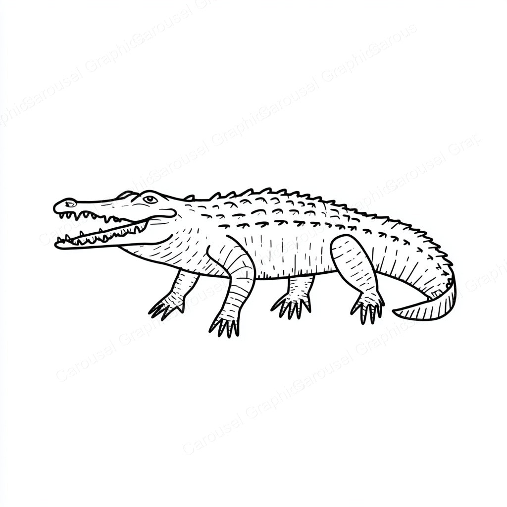 Alligator Vector Graphic preview