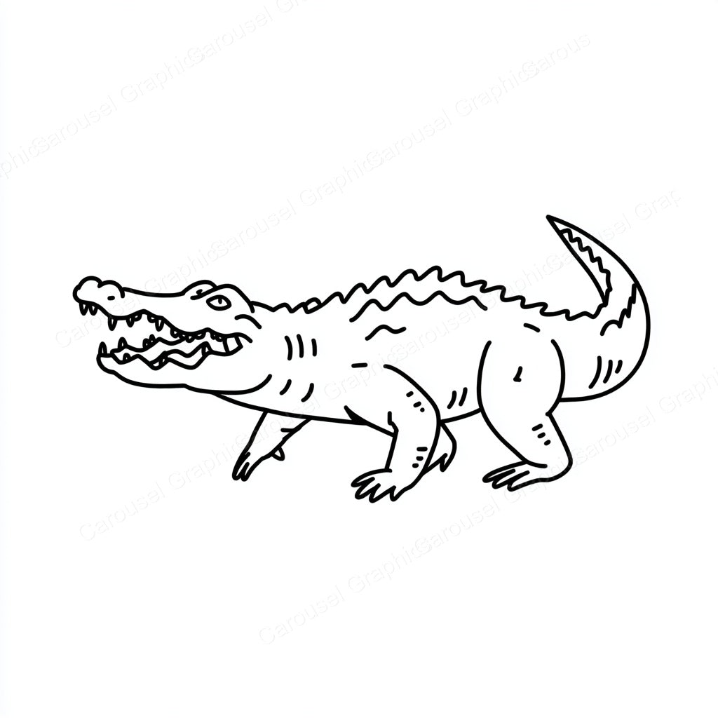 Alligator Vector Graphic preview