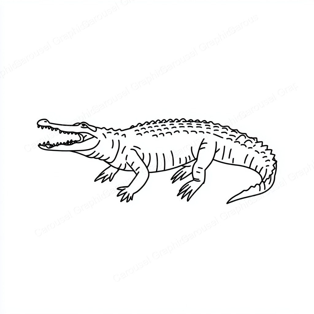 Alligator Vector Graphic preview