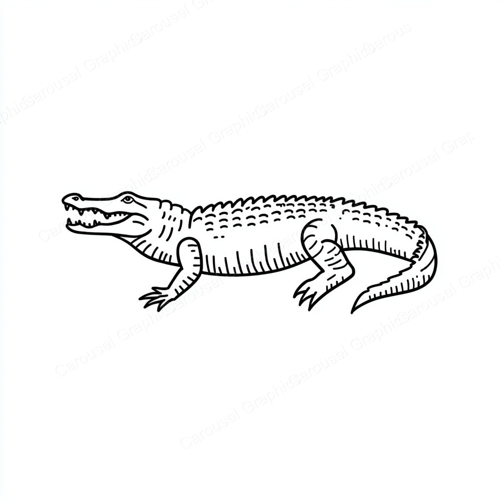 Alligator Vector Graphic preview