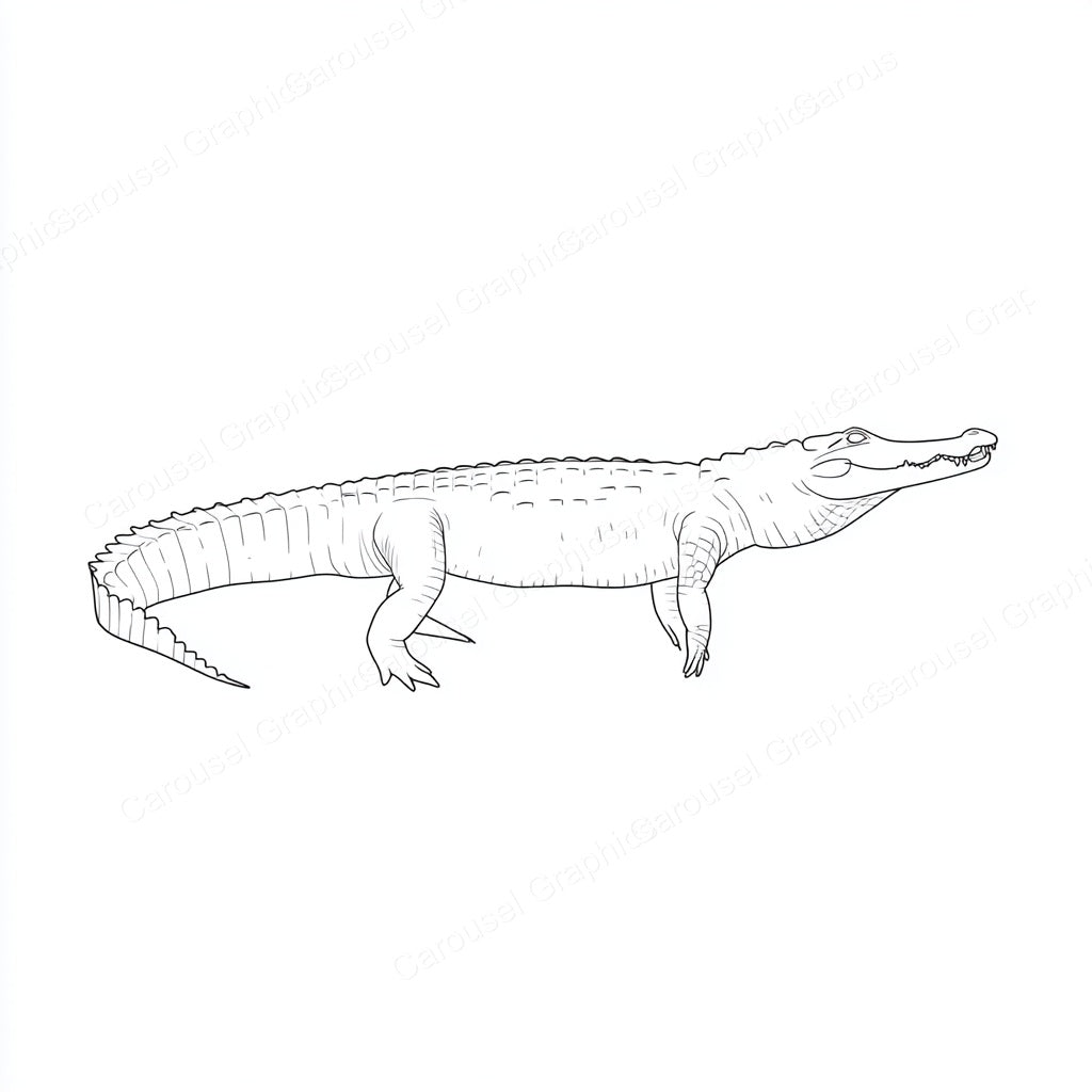 Alligator Vector Graphic preview