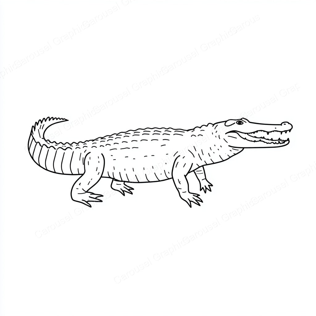 Alligator Vector Graphic preview
