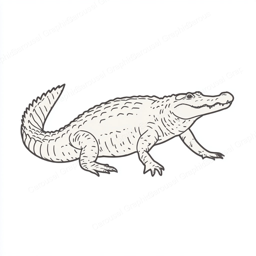 Alligator Vector Graphic preview