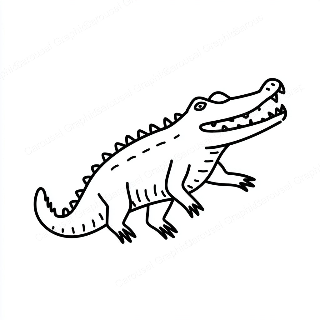 Alligator Vector Graphic preview