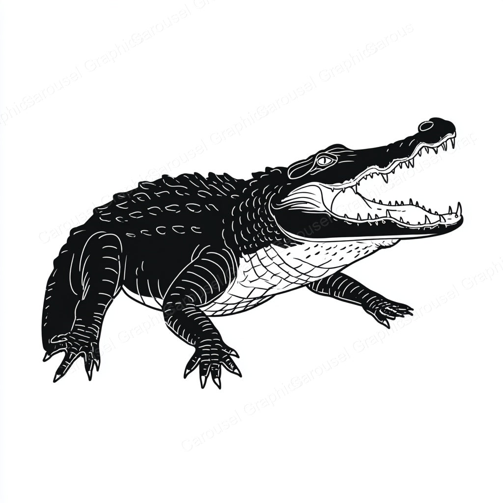 Alligator Vector Graphic preview