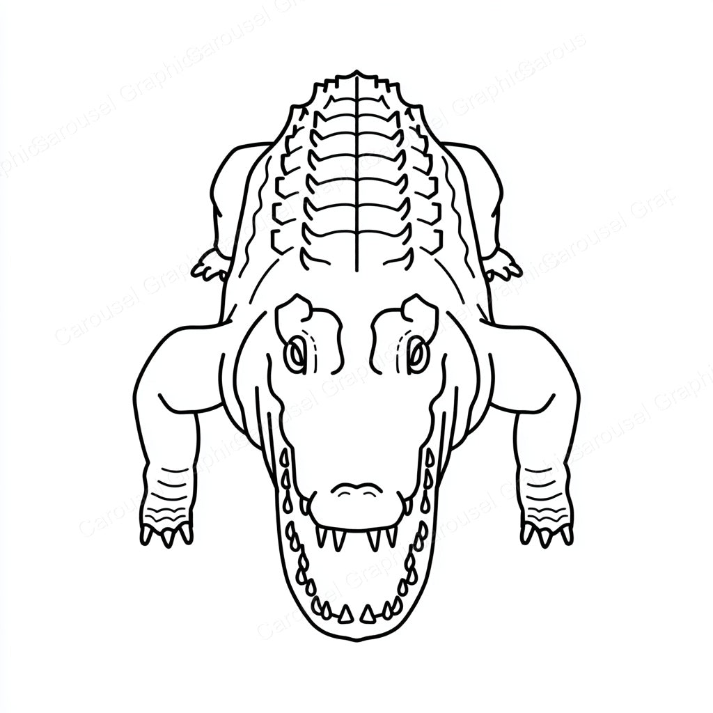 Alligator Vector Graphic preview