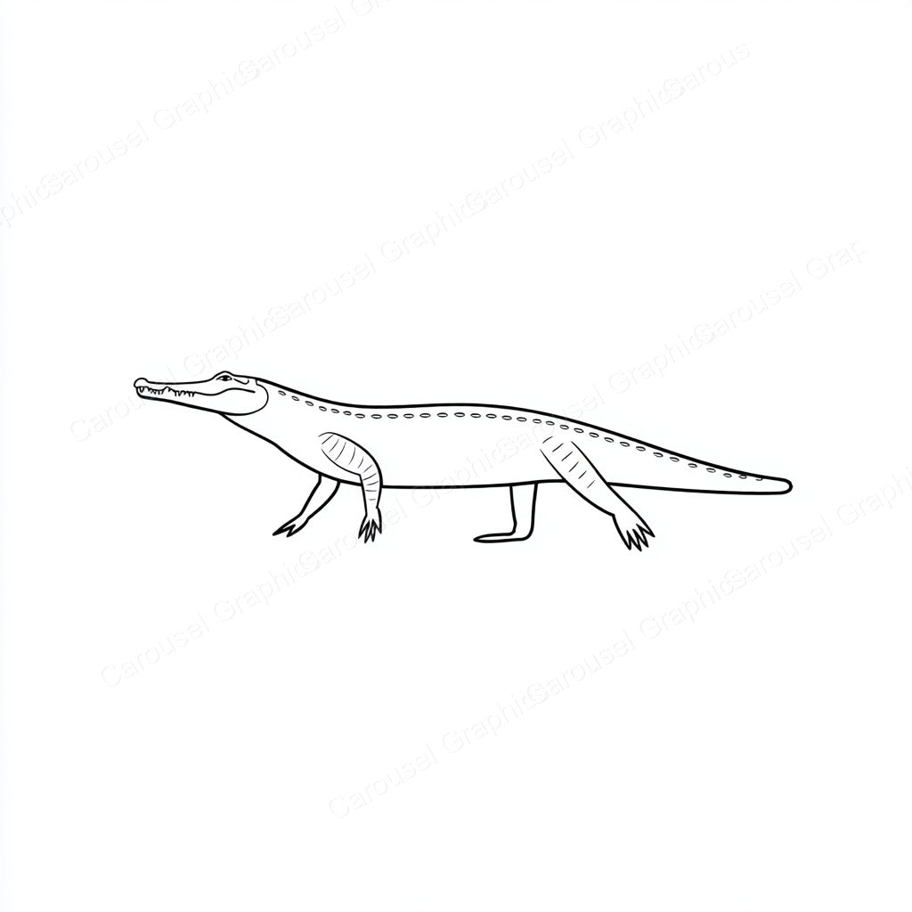 Alligator Vector Graphic preview