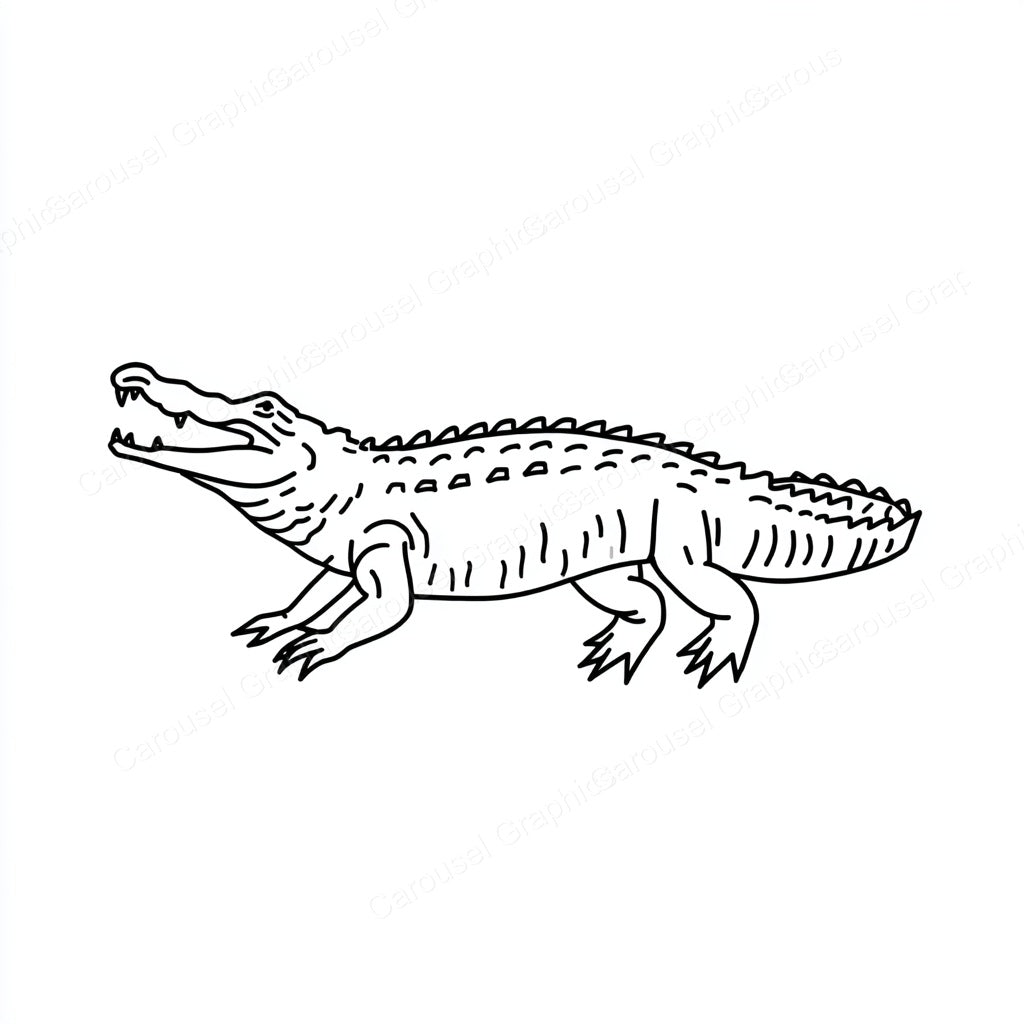 Alligator Vector Graphic preview