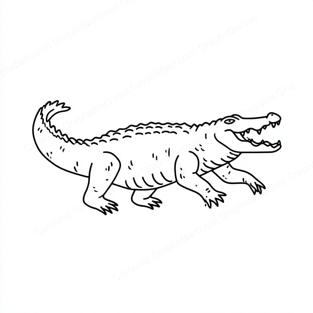 Alligator Vector Graphic preview