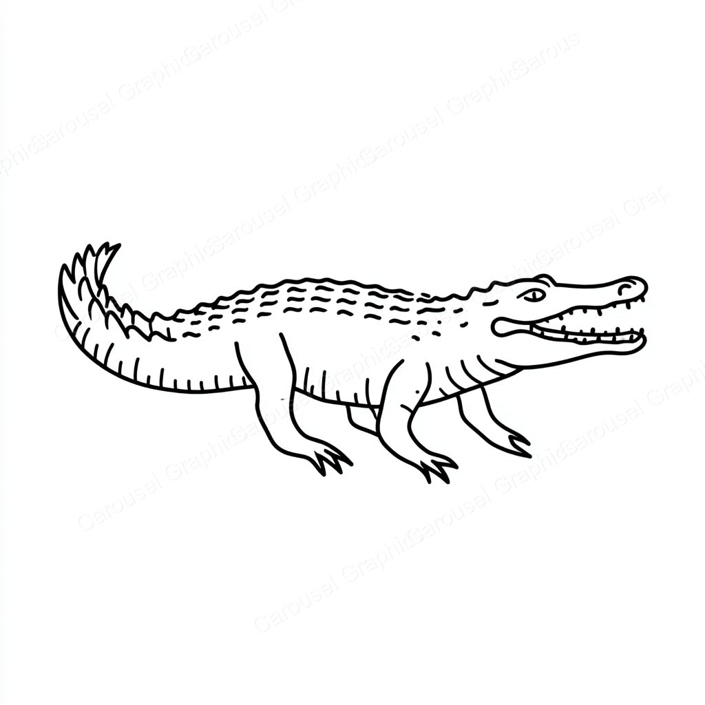 Alligator Vector Graphic preview