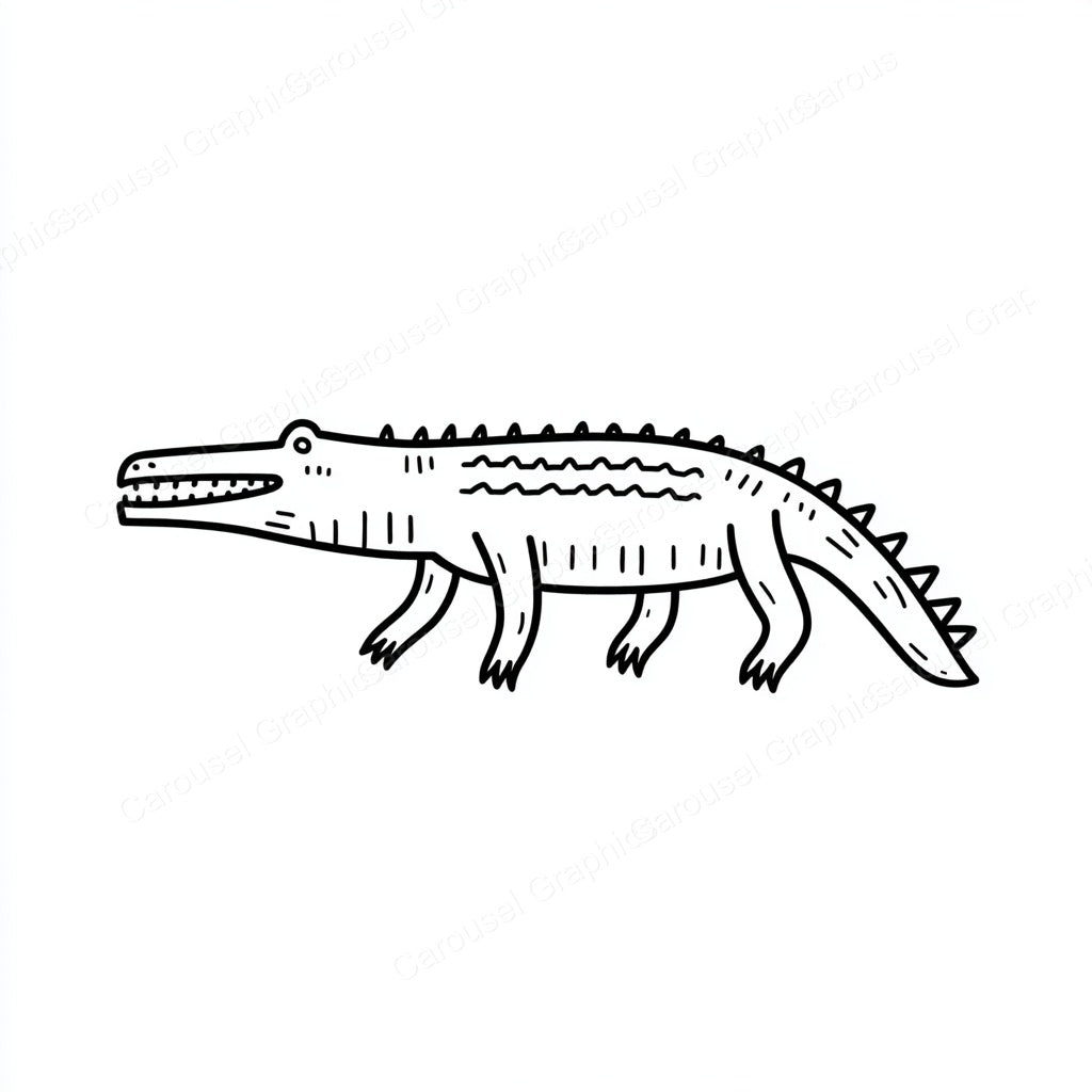 Alligator Vector Graphic preview