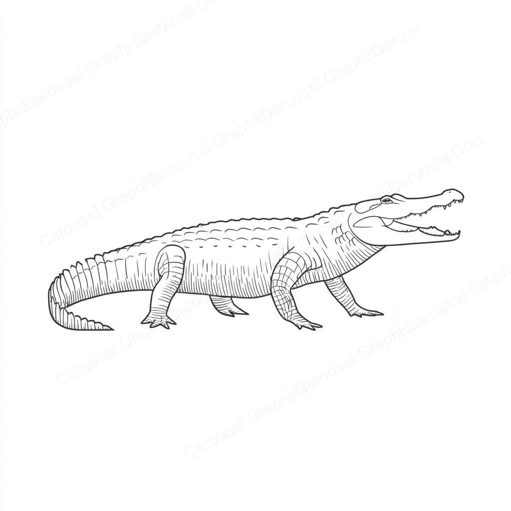 Alligator Vector Graphic preview