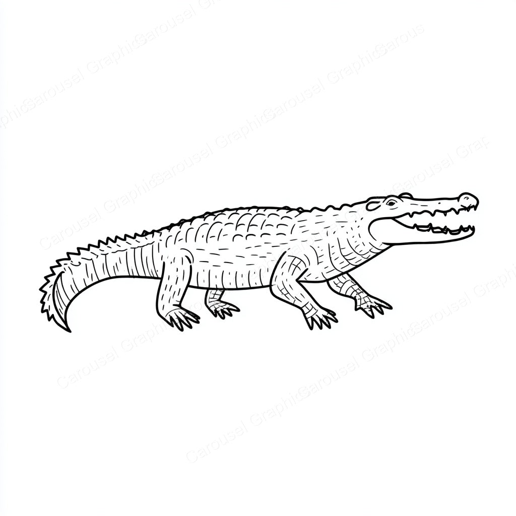 Alligator Vector Graphic preview