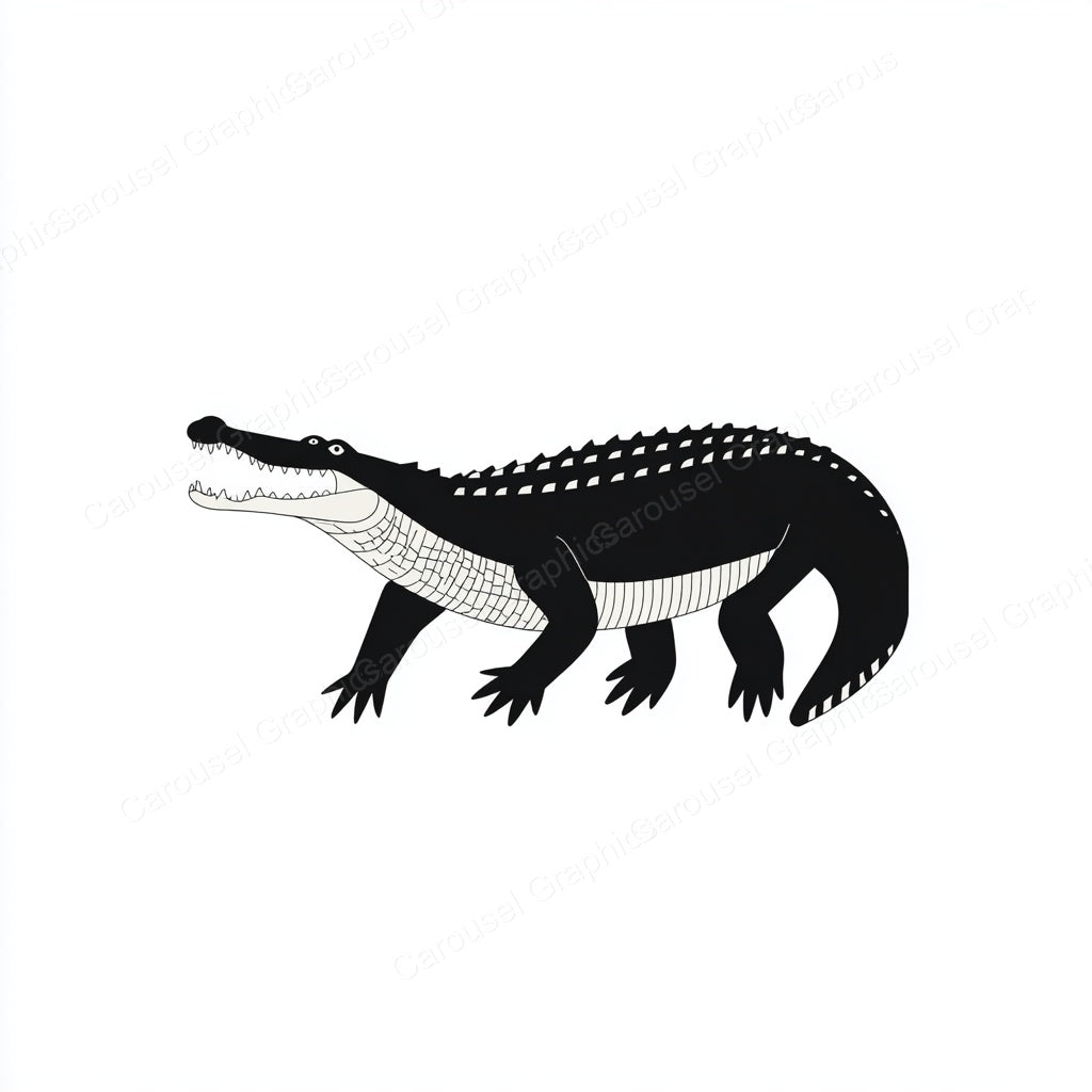 Alligator Vector Graphic preview