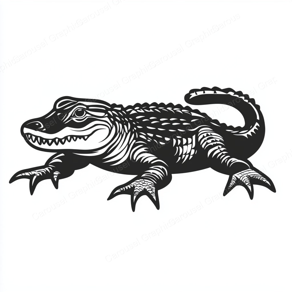 Alligator Vector Graphic preview