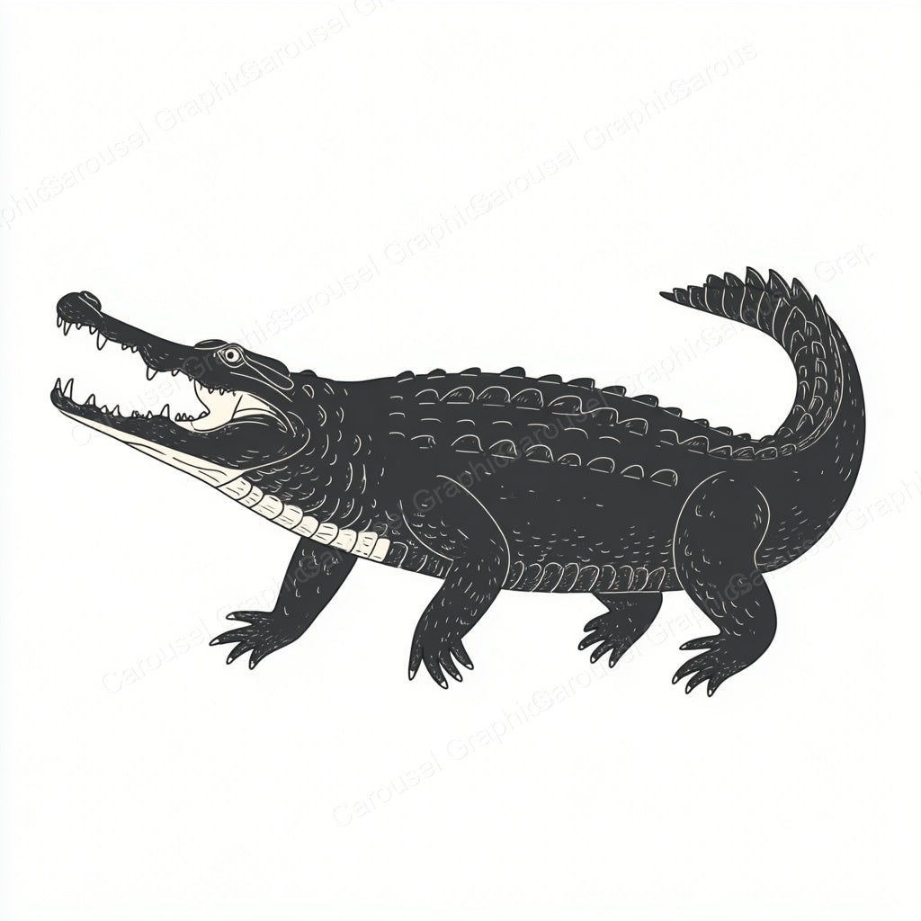 Alligator Vector Graphic preview