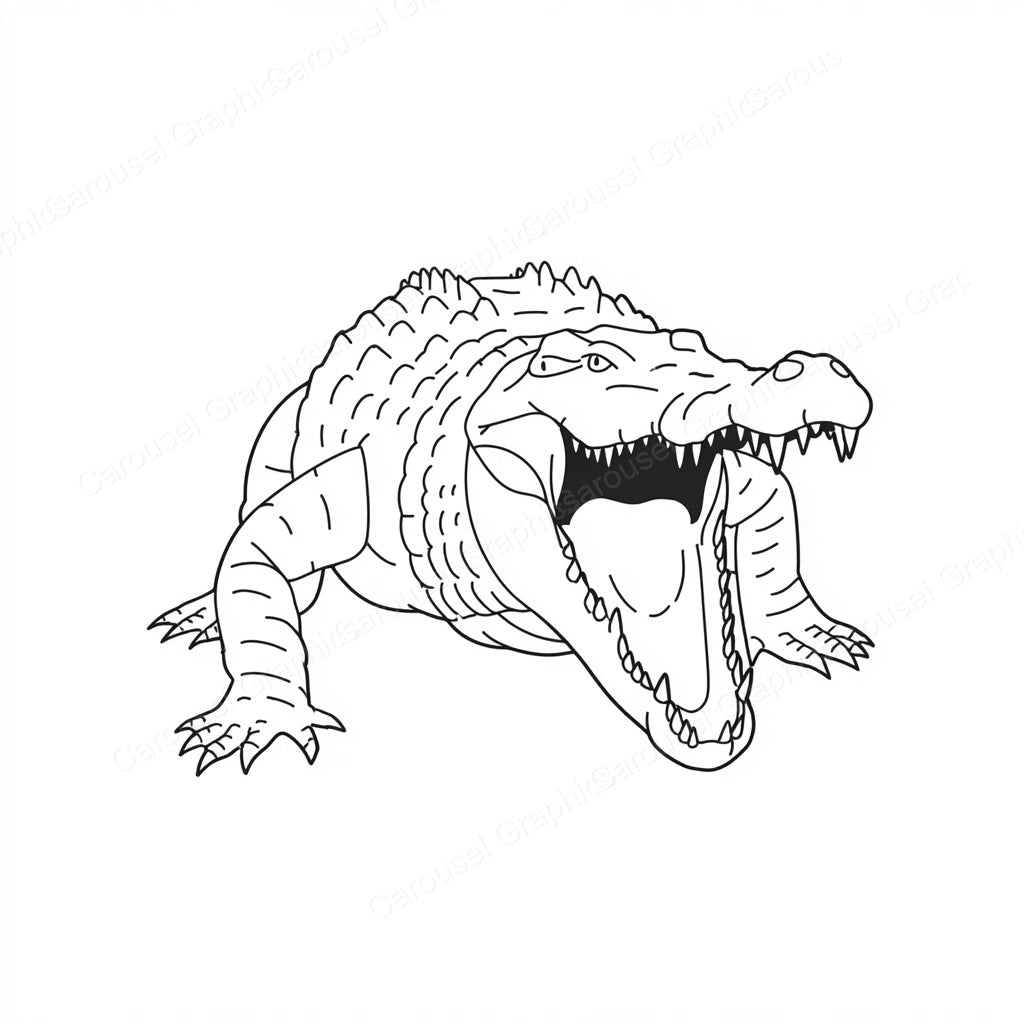 Alligator Vector Graphic preview