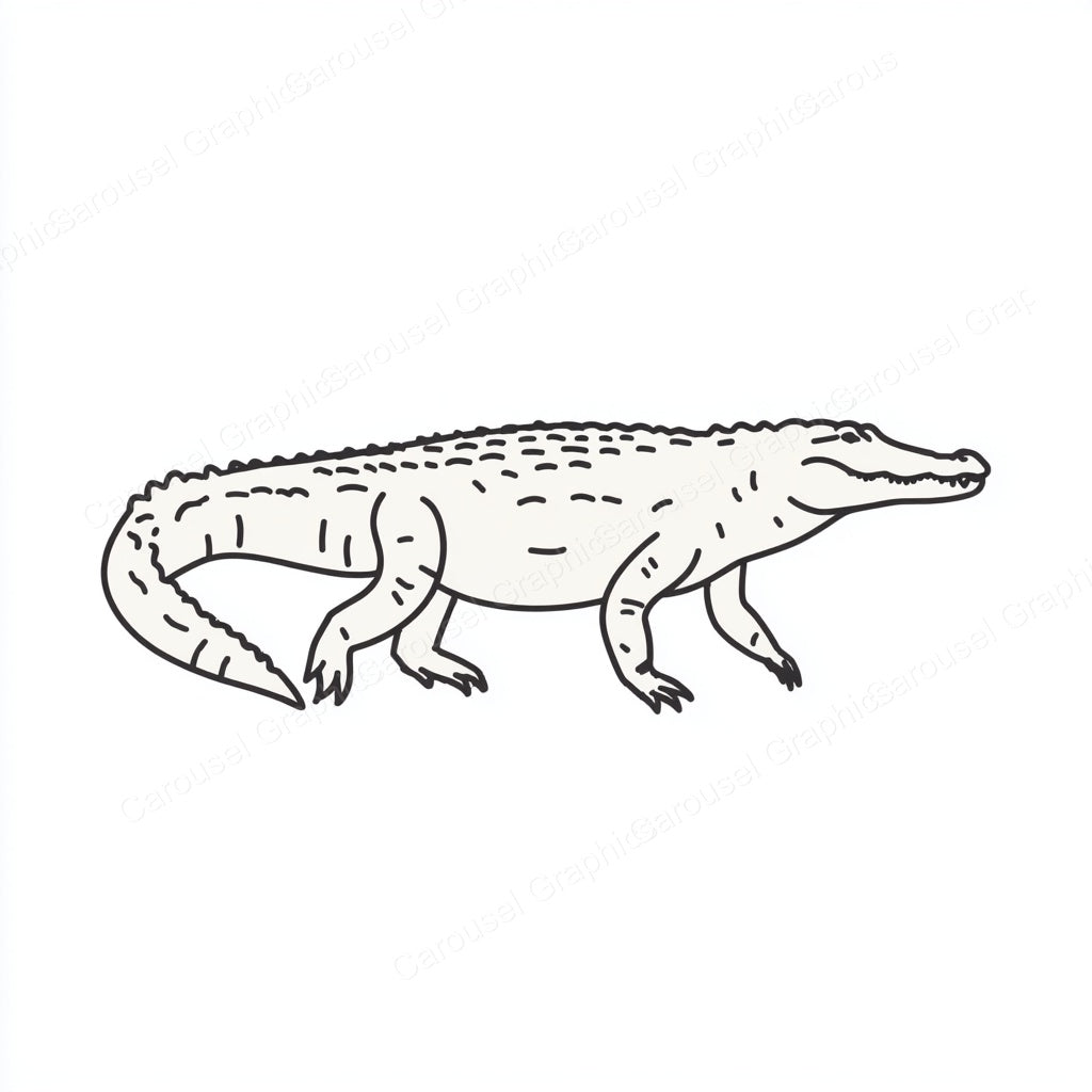 Alligator Vector Graphic preview