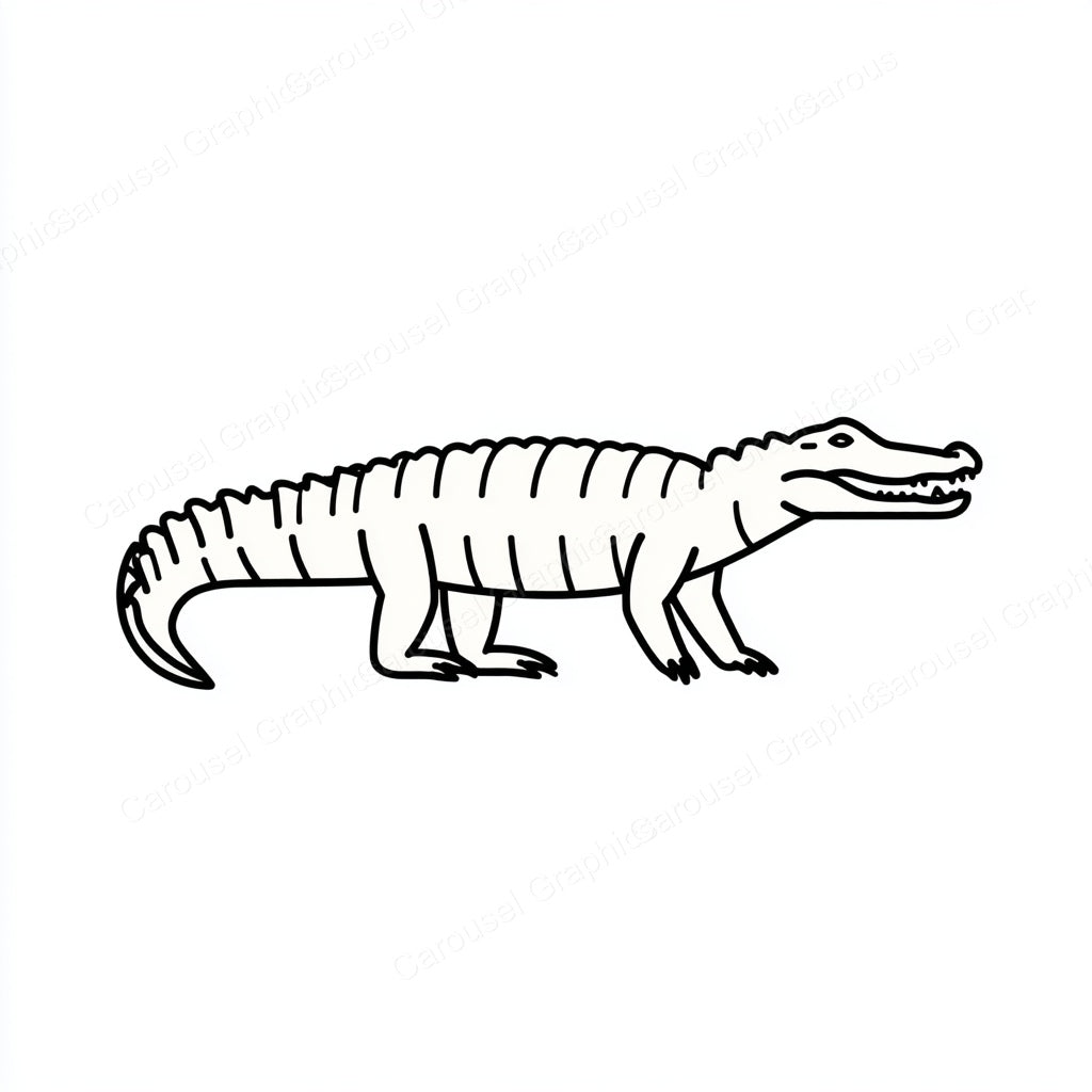 Alligator Vector Graphic preview