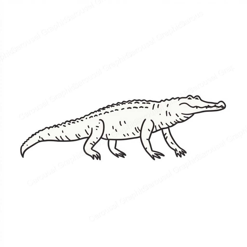 Alligator Vector Graphic preview