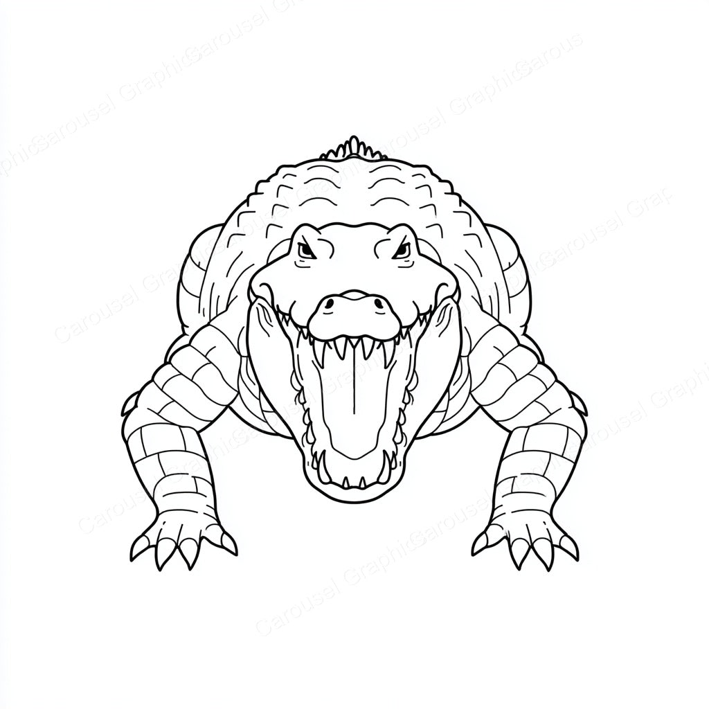 Alligator Vector Graphic preview