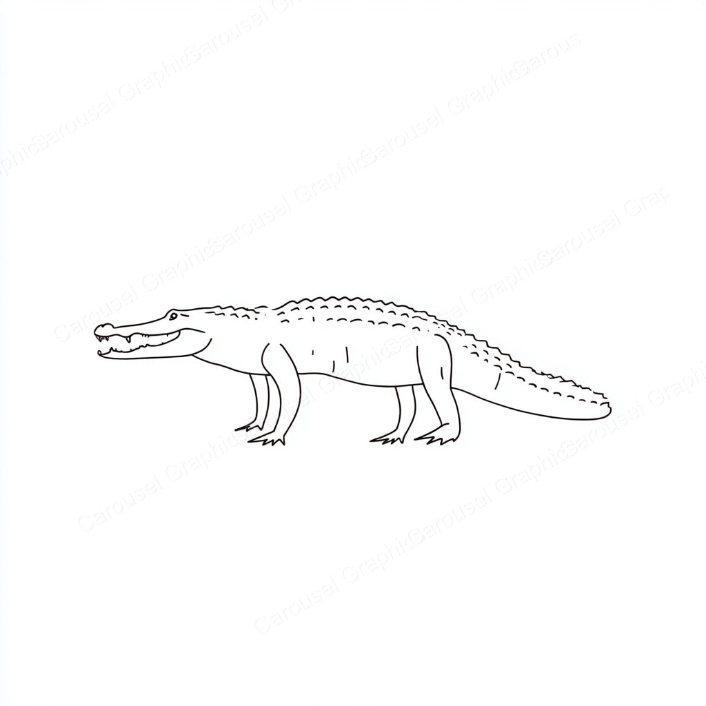 Alligator Vector Graphic preview