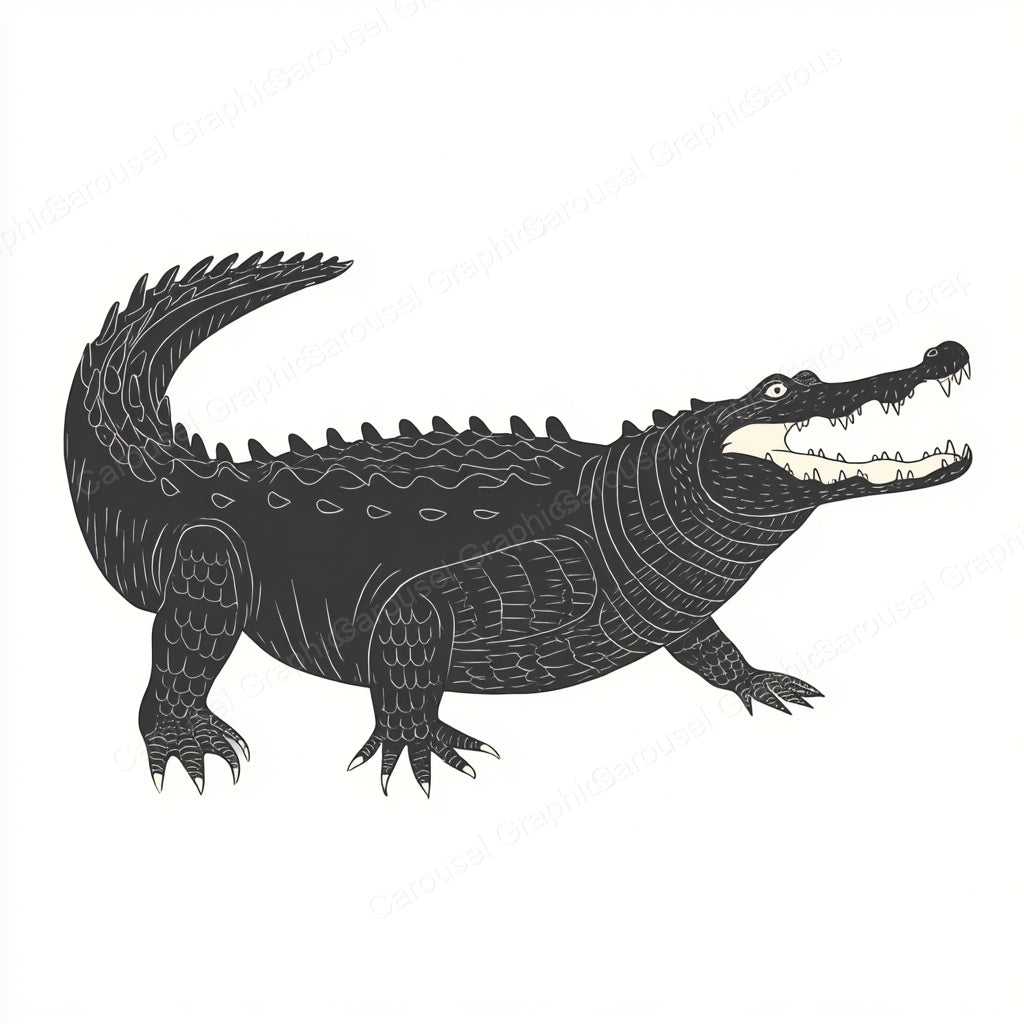 Alligator Vector Graphic preview