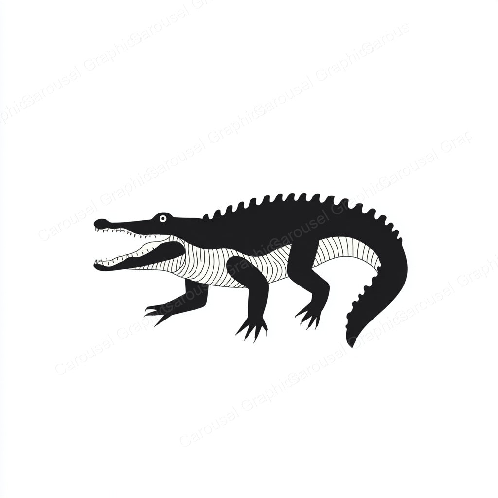Alligator Vector Graphic preview