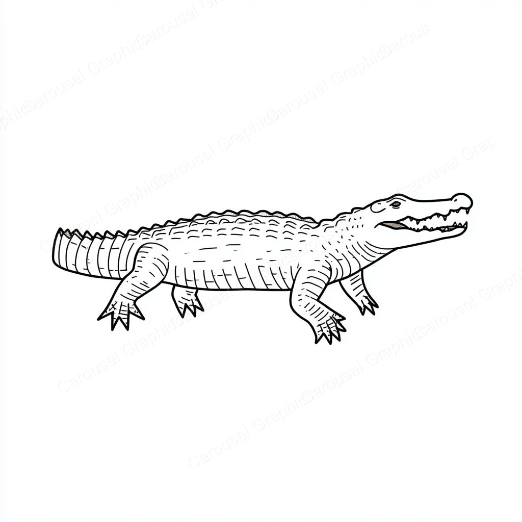 Alligator Vector Graphic preview