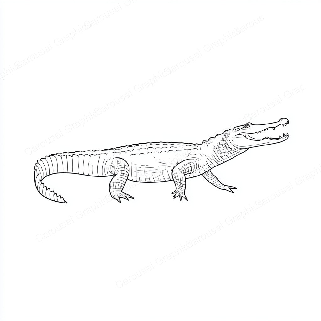 Alligator Vector Graphic preview