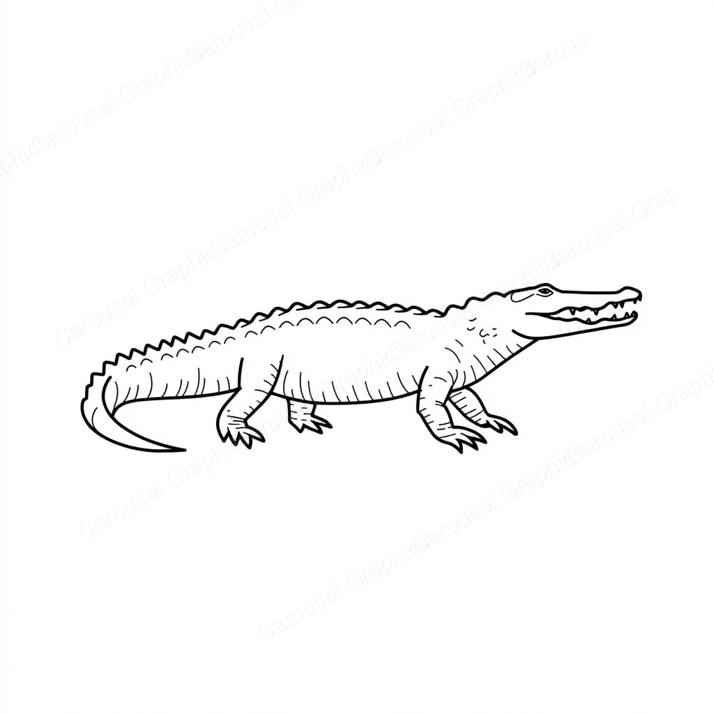Alligator Vector Graphic preview