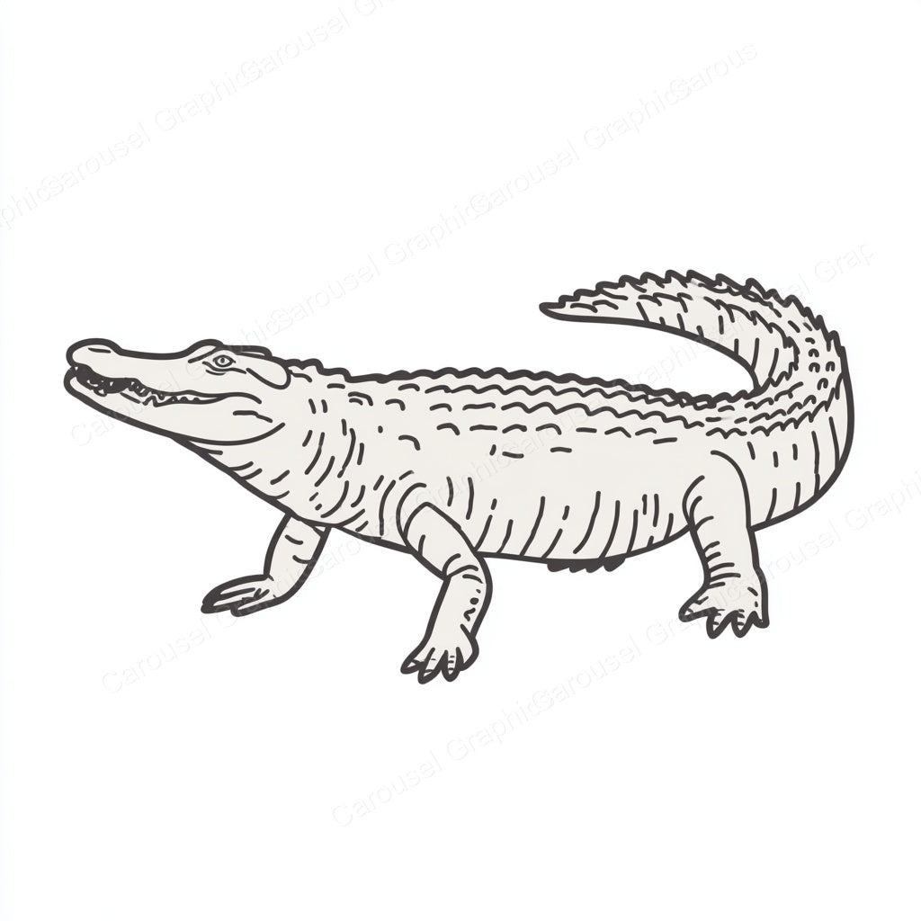Alligator Vector Graphic preview
