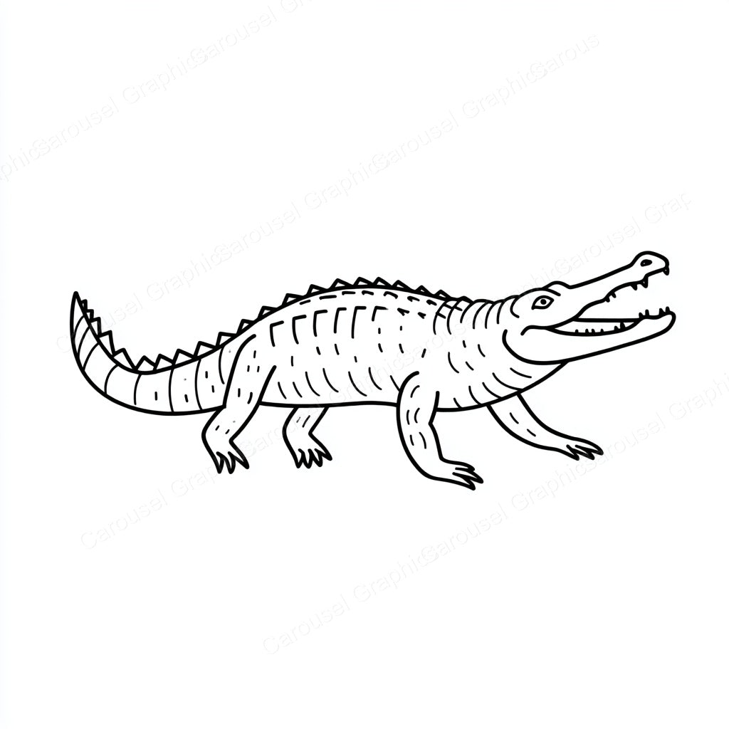 Alligator Vector Graphic preview