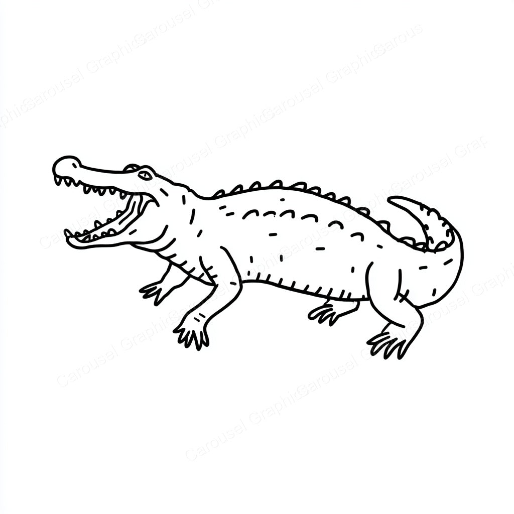 Alligator Vector Graphic preview