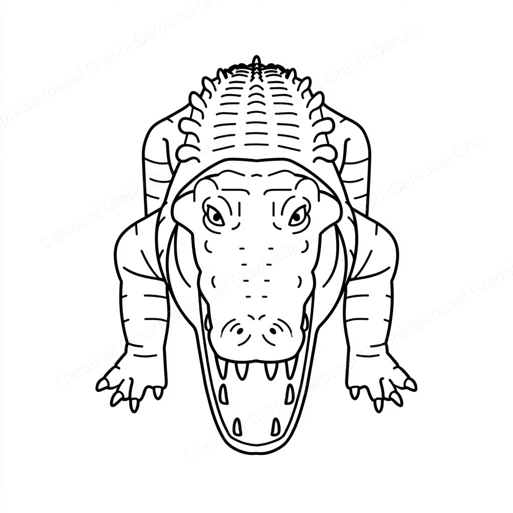 Alligator Vector Graphic preview