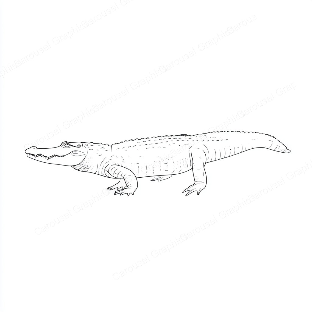 Alligator Vector Graphic preview