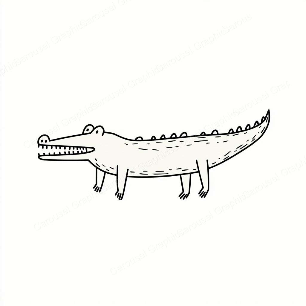 Alligator Vector Graphic preview