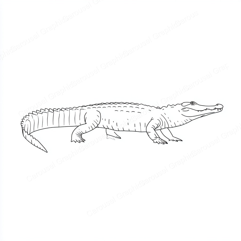 Alligator Vector Graphic preview