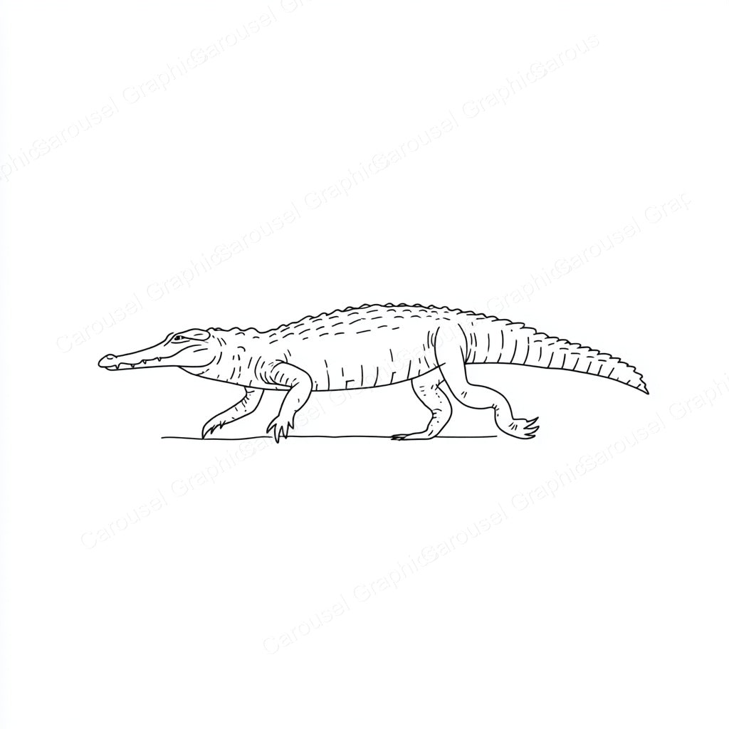 Alligator Vector Graphic preview
