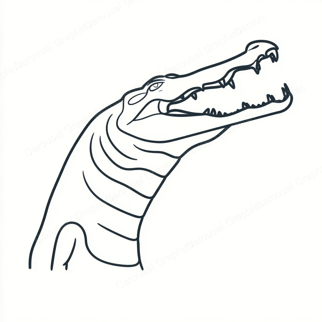 Alligator Vector Graphic preview