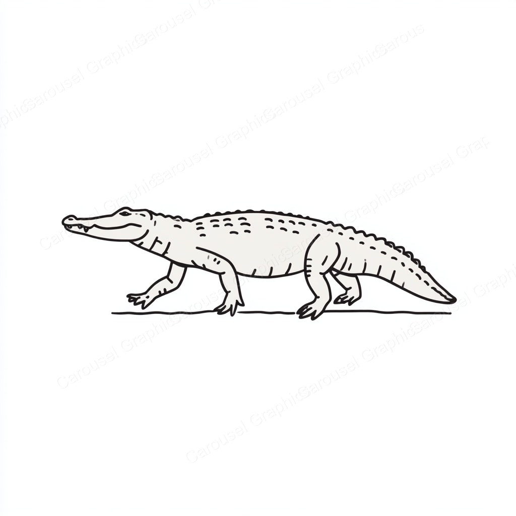 Alligator Vector Graphic preview