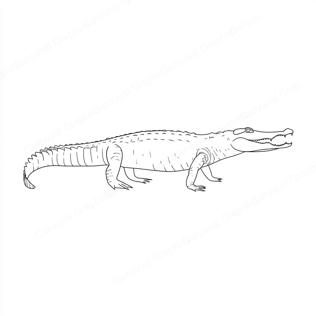 Alligator Vector Graphic preview