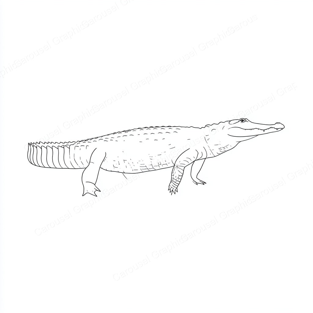 Alligator Vector Graphic preview