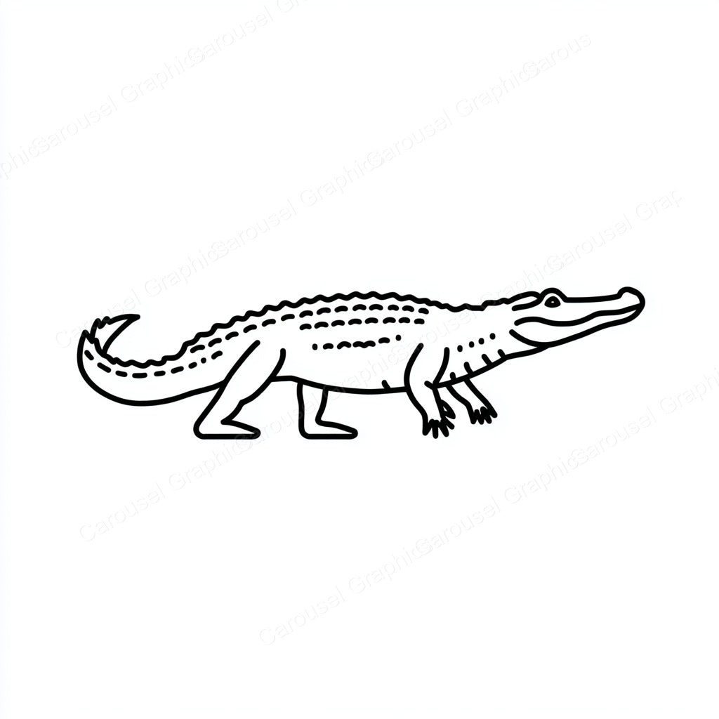 Alligator Vector Graphic preview