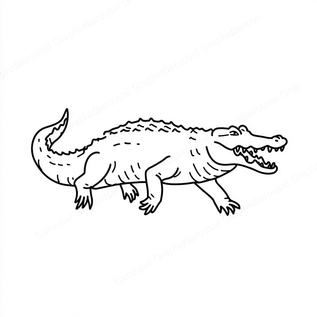 Alligator Vector Graphic preview
