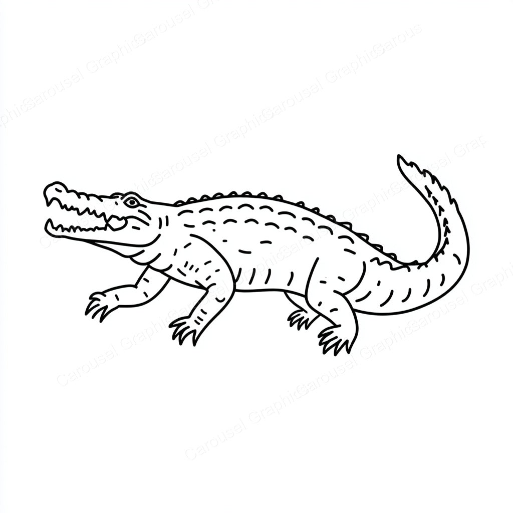 Alligator Vector Graphic preview
