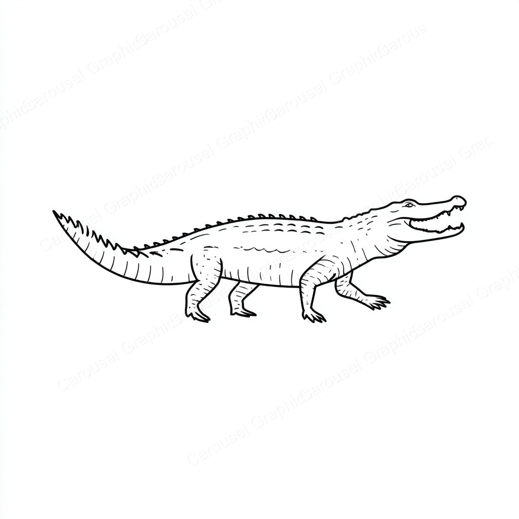 Alligator Vector Graphic preview