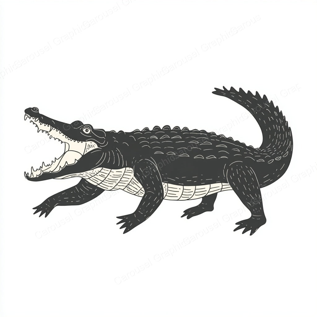 Alligator Vector Graphic preview