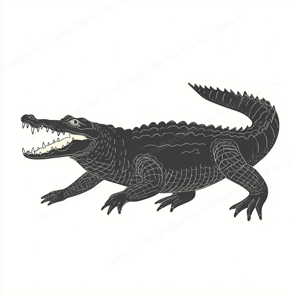 Alligator Vector Graphic preview