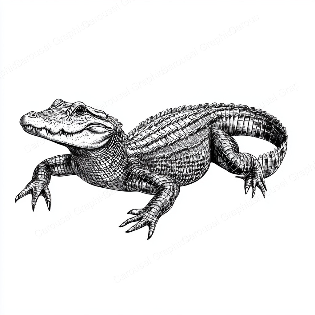 Alligator Vector Graphic preview